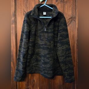 Boys Fleece Quarter Zip Pullover Size M/8 Old Navy Brand
